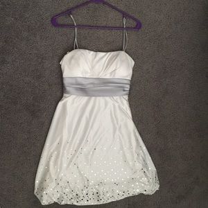 White and Silver Dress